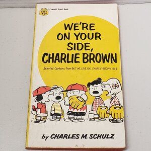 Peanuts Book We're On Your Side Charlie Brown